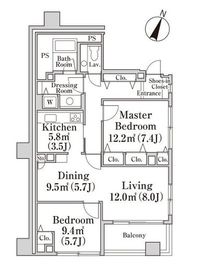 音羽ハイツ 201 間取り図