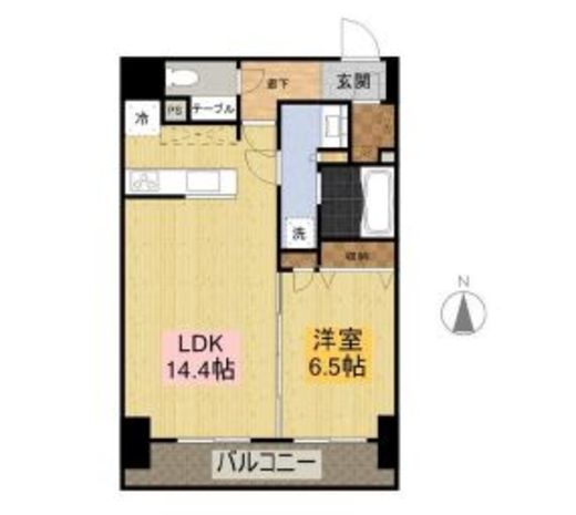 ブレシア銀座イースト 12階 間取り図