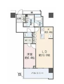 クロスエアタワー 25階 間取り図