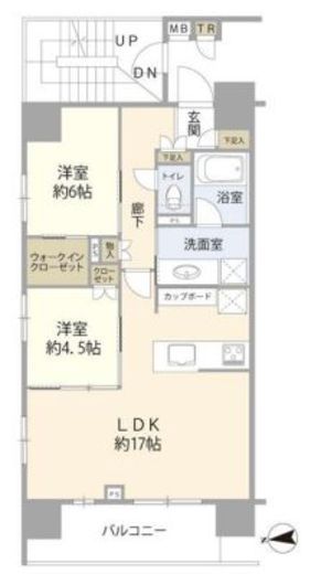 ブリリア浅草橋 5階 間取り図