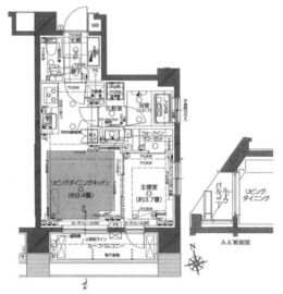 ピアース下北沢 5階 間取り図
