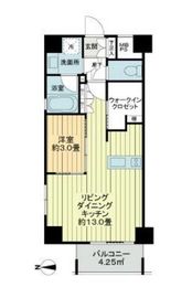 クリオ浅草ラ・モード 3階 間取り図