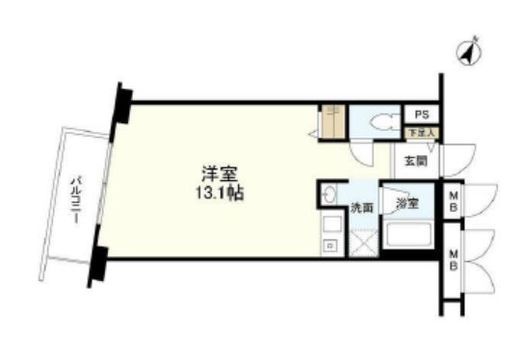 エスポワール渋谷松濤 6階 間取り図