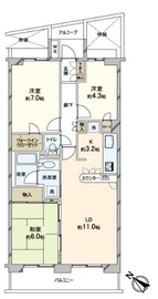 フジトピア目黒祐天寺 2階 間取り図