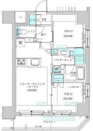 ヴィークブライト蔵前 806 間取り図