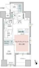 クレヴィア門前仲町 4階 間取り図