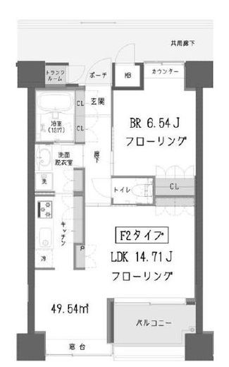 ガーデン蒲田 906 間取り図