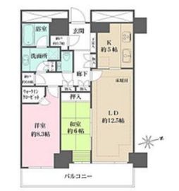 Wコンフォートタワーズ EAST 34階 間取り図