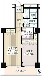 代官山アドレス ザ・タワー 14階 間取り図