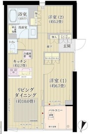 ガーデニエール砧ウエスト 516 間取り図