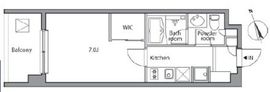 レジディア祐天寺 502 間取り図