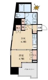 D'クラディアイヴァン御茶ノ水 9階 間取り図