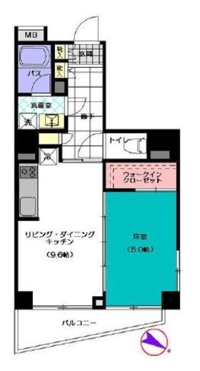 パークヴィスタ日本橋浜町 4階 間取り図