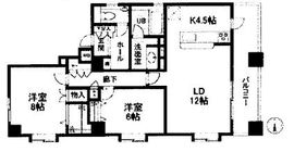 プロスペクト・グラーサ広尾 1407 間取り図