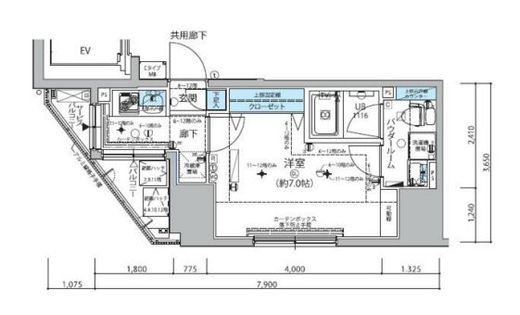 メインステージ信濃町 7階 間取り図