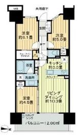 シティテラス東陽町 11階 間取り図