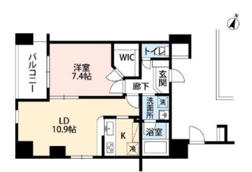 クレール中野 403 間取り図
