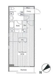 パシフィックコート目黒南 301 間取り図