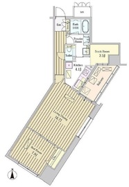 モメント汐留 1803 間取り図