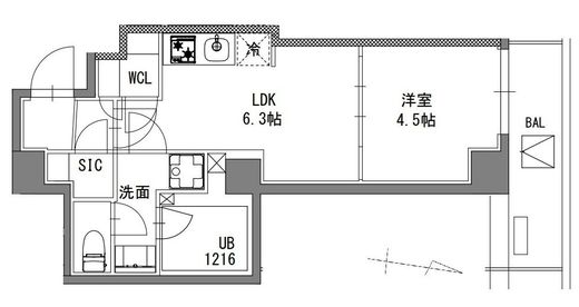 S-RESIDENCE東陽町feliz (エスレジデンス東陽町フェリズ) 704 間取り図