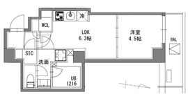 S-RESIDENCE東陽町feliz (エスレジデンス東陽町フェリズ) 704 間取り図