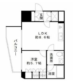 フィールM西新宿 9階 間取り図
