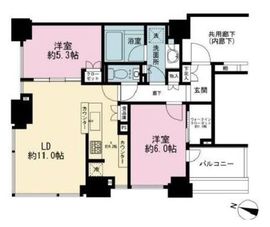 シティタワー九段下 9階 間取り図