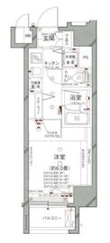 パレステュディオ六本木EAST2 7階 間取り図
