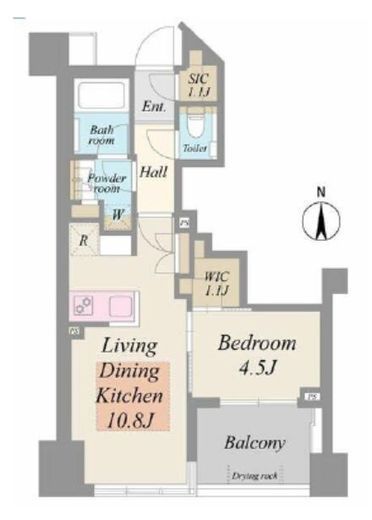 パークホームズ人形町 8階 間取り図