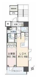 アスデュール日本橋人形町 2階 間取り図