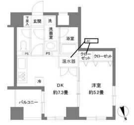 カスタリア新富町2 501 間取り図