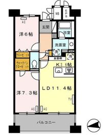 ロイヤルパークス西新井 904 間取り図