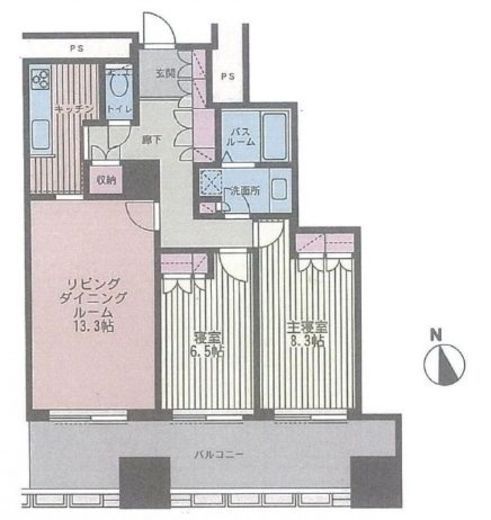 六本木ヒルズレジデンス B棟 8階 間取り図