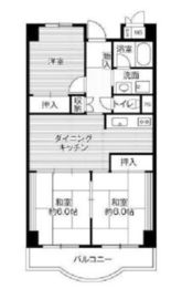 ビレッジハウス芝浦タワー 1-1002 間取り図