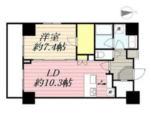 コンシェリア芝公園マスターズヴィラ 8階 間取り図