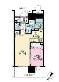 ブランズタワー豊洲 33階 間取り図