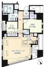 グランスイート千代田麹町 12階 間取り図