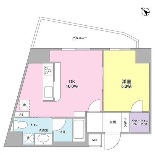 プロスペクト西巣鴨 803 間取り図