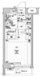 プレミアムキューブ両国 3F2 間取り図