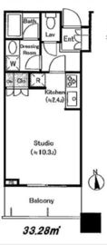 パークタワー目黒 11階 間取り図