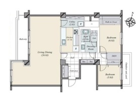 高輪パーク・マンション 6階 間取り図