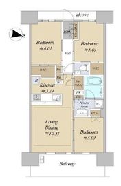 シティタワー駒沢大学ステーションコート 4階 間取り図