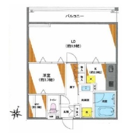 レジデンシャルスター白山シーズンテラス 4階 間取り図