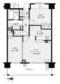 フルーヴ押上 212 間取り図