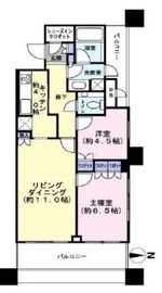 ブリリアタワー東京 8階 間取り図