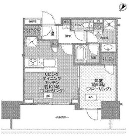 ザ・パークハウス日本橋蛎殻町レジデンス 6階 間取り図