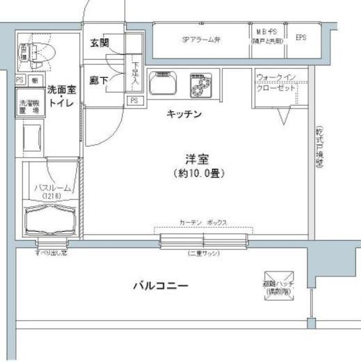 パークキューブ板橋本町 1312 間取り図