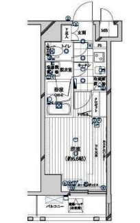 ガリシアヒルズ六本木 6階 間取り図