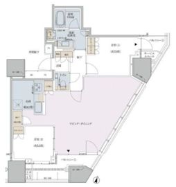 プラウドタワー東池袋ステーションアリーナ 22階 間取り図