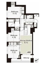 CONOE銀座イースト 3階 間取り図
